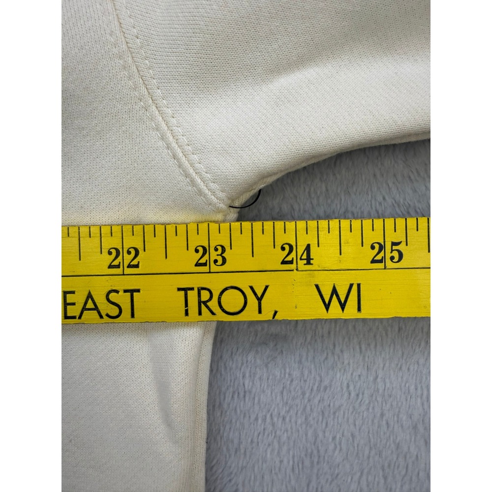 Stance Hoodie Unisex Medium Pullover Cream Heavyweight Streetwear Leisurewear - Picture 5 of 7